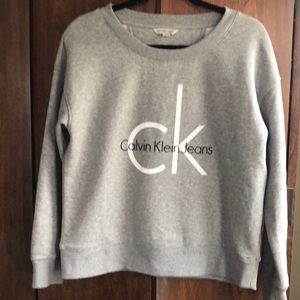 Calvin Klein vintage crew neck grey sweatshirt